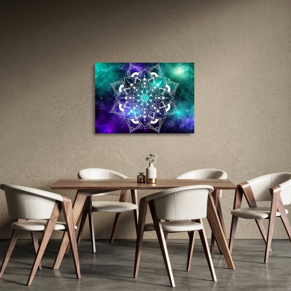 Absztrakció képe (üvegen) (70x50 cm)