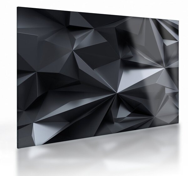 Kép - Geometriai absztrakció (üvegen) (70x50 cm)
