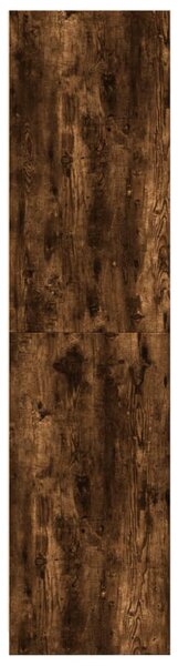 Füstös tölgy színű szerelt fa ruhásszekrény 100 x 50 x 200 cm