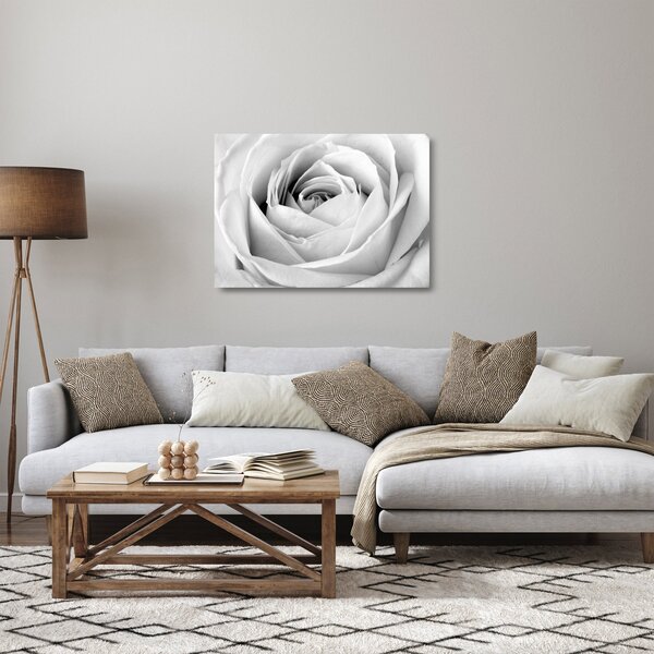 Kép - Rózsa virág részlete (üvegen) (70x50 cm)