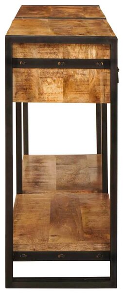 Konzolasztalok 2 pcs Barna 160 x 33 x 75 cm Tömör Mangófa