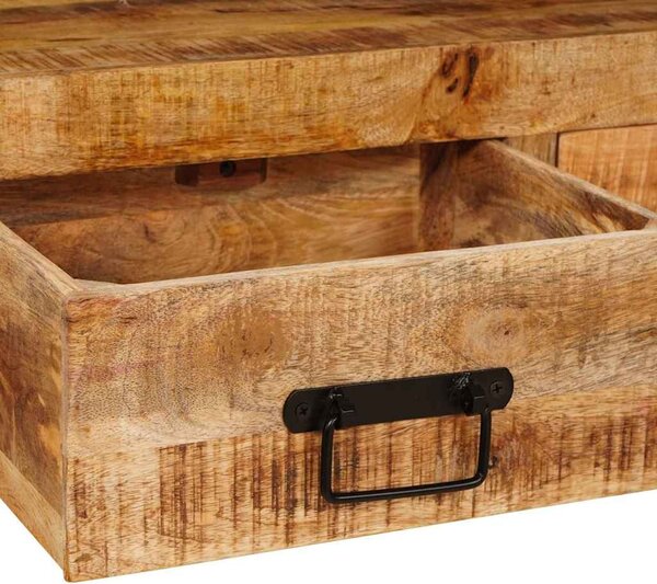 Konzolasztalok 2 pcs Barna 160 x 33 x 75 cm Tömör Mangófa