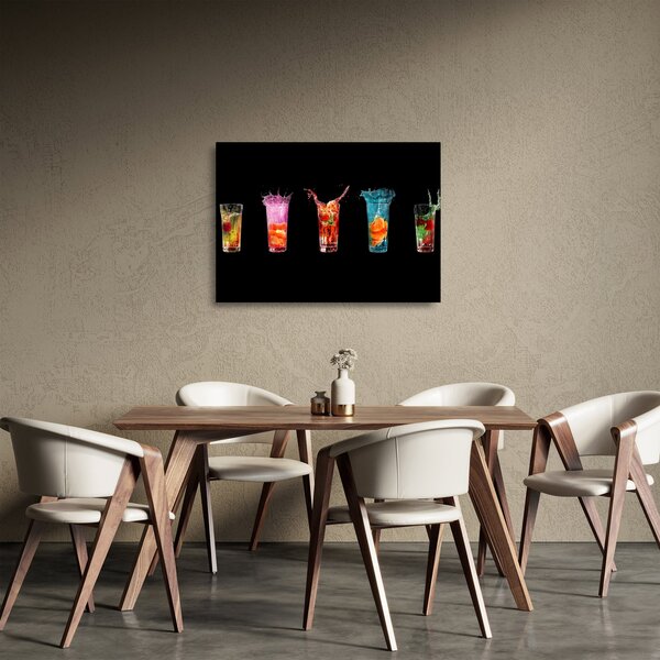 Az italok képe (üvegen) (70x50 cm)