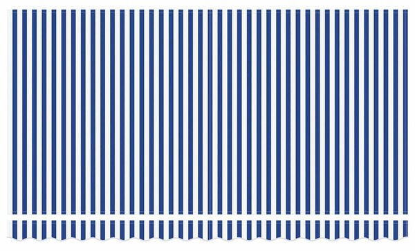VidaXL Behúzható napellenző Kék és Fehér 400 x 200 cm