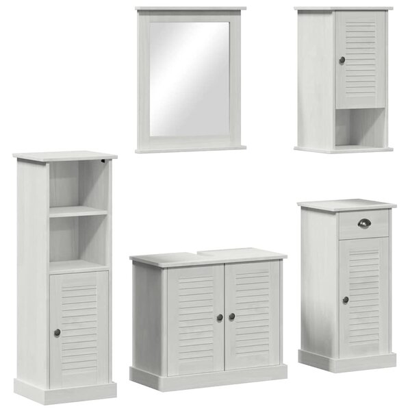 Fürdőszoba bútor szett VIGO 5 pcs antik fehér 37 x 34 x 110 cm