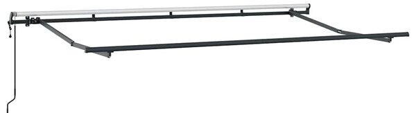 VidaXL Behúzható napellenző Kék és Fehér 350 x 200 cm