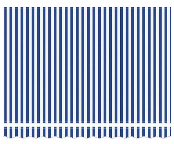VidaXL Behúzható napellenző Kék és Fehér 300 x 250 cm