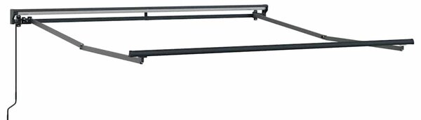 Behúzható napellenző Narancs és Barna 300x250 cm szövet