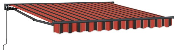 Behúzható napellenző Narancs és Barna 300x250 cm szövet