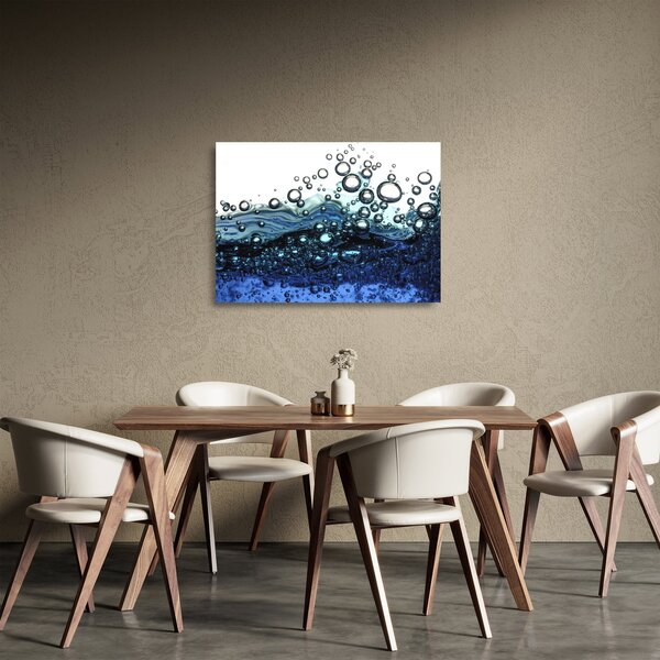 A buborékok képe (üvegen) (70x50 cm)