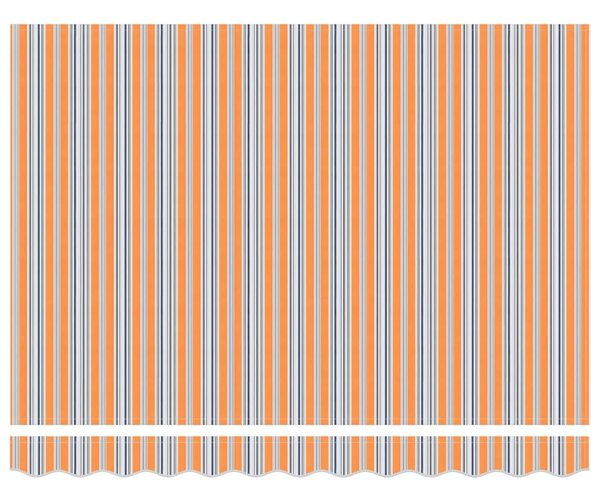 VidaXL Behúzható napellenző Sokszínű 300 x 250 cm Pamut és Alumínium