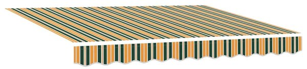 Napernyő keret Zöld és Sárga 350 x 250 cm