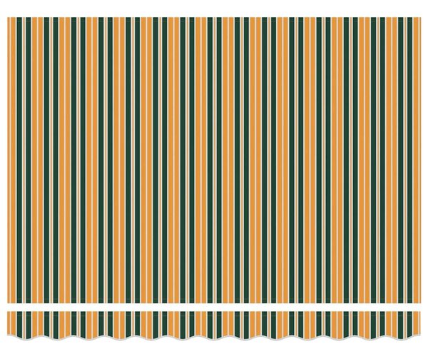 Napernyő keret Zöld és Sárga 350 x 250 cm