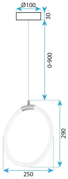 LED lámpa G020-CP Gold