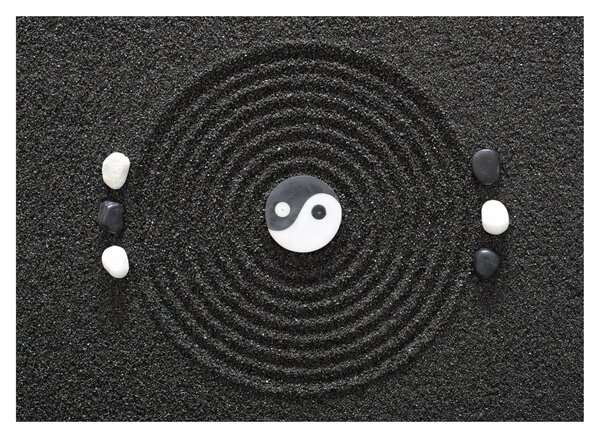Kép - Yin és Yang (üvegen) (70x50 cm)