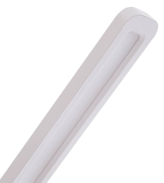 Lindby Valtorin LED asztali lámpa, fehér, dimmelhető, Fehér / opál, Dolgozószoba / Iroda, Műanyag, Modern
