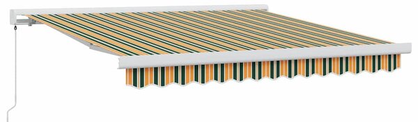 Behúzható napellenző Sokszínű 350 x 250 cm Vászon és Alumínium