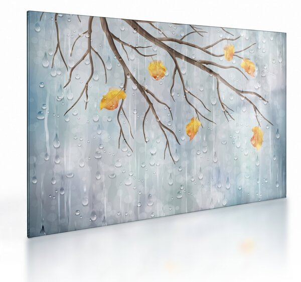 Kép - Esős ősz (üvegen) (70x50 cm)