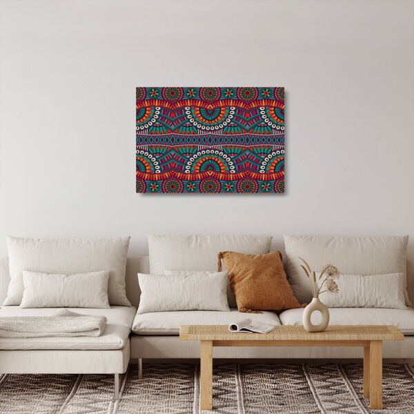A díszítő absztrakció képe (üvegen) (70x50 cm)
