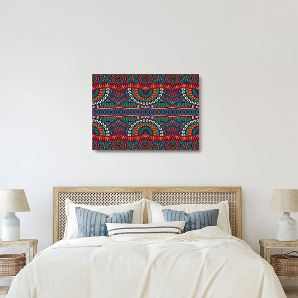 A díszítő absztrakció képe (üvegen) (70x50 cm)