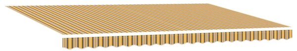 Behúzható napellenző Tarka csíkos 500x300 cm szövet