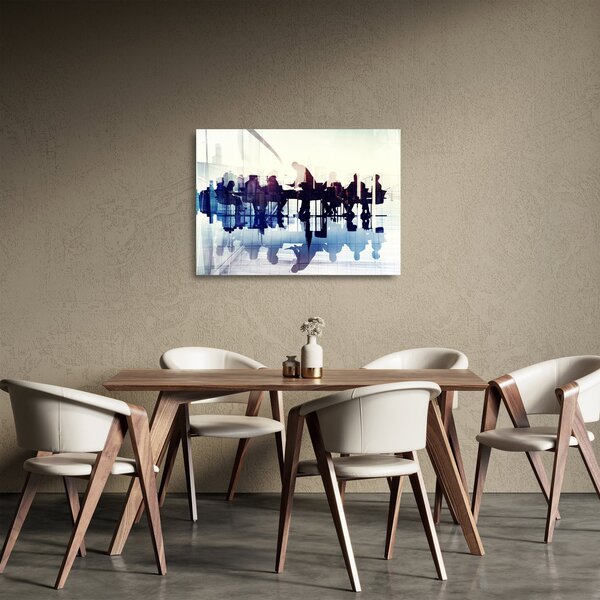 A zenészek képe (üvegen) (70x50 cm)