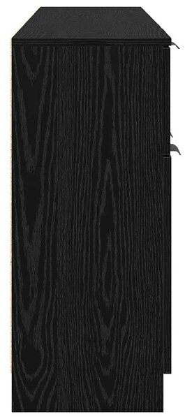 Széf fiókkal 3 pcs Musta tammi 60 x 30 x 70 cm Faanyag