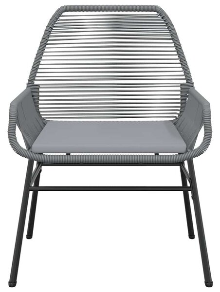 9 részes szürke polyrattan üveg kerti étkezőgarnitúra párnával