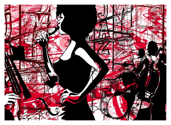 Kép - Jazz (üvegen) (70x50 cm)