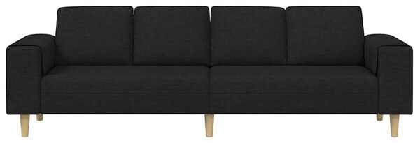 Nappali Kanapé Fekete 250 x 77 x 76 cm Poliészter
