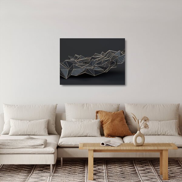Az absztrakció képe (üvegen) (70x50 cm)