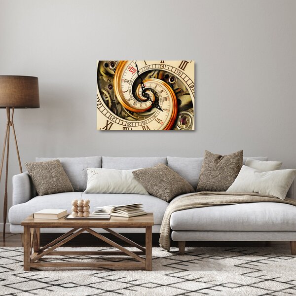 Egy óra képe (üvegen) (70x50 cm)