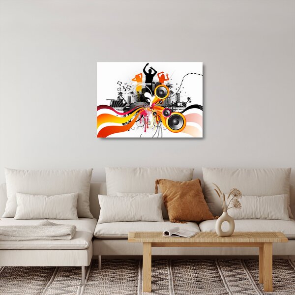 Kép - Zene (üvegen) (70x50 cm)