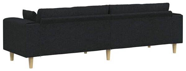 Kanapé Fekete 250 x 77 x 76 cm szövet