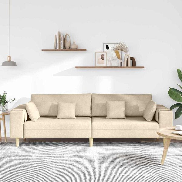 Kanapé Krém 250 x 77 x 76 cm szövet