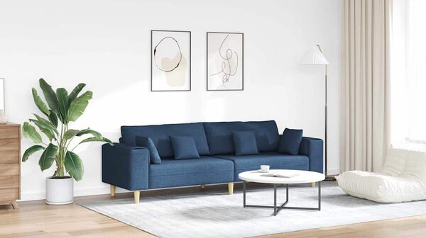 Kanapé Kék 250 x 77 x 76 cm szövet
