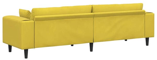 Kanapé Sárga 250 x 77 x 76 cm Bársony