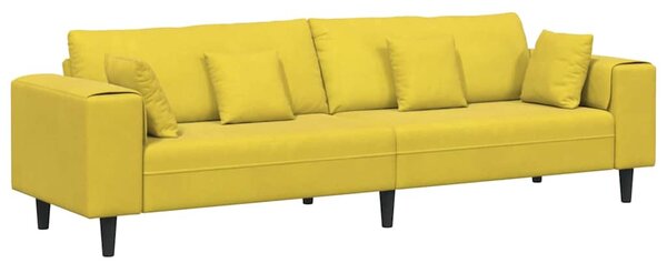 Kanapé Sárga 250 x 77 x 76 cm Bársony