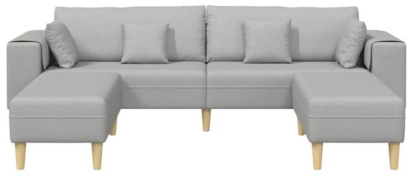 Kanapé 3 pcs Felhőszürke 250 x 188 x 76 cm szövet