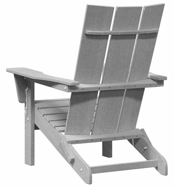 VidaXL Kerti Szék 2 pcs Világosszürke 80.5 x 74.5 x 92 cm Polietilén