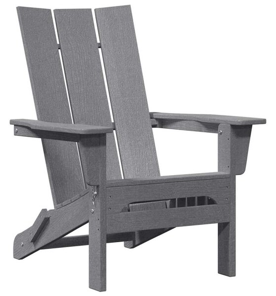 VidaXL Kerti Szék 2 pcs Világosszürke 80.5 x 74.5 x 92 cm Polietilén