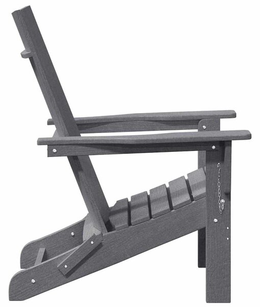 VidaXL Kerti Szék 2 pcs Világosszürke 80.5 x 74.5 x 92 cm Polietilén