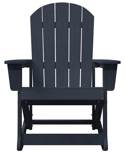 Adirondack hintás székek 2 pcs Tengerészkék HDPE