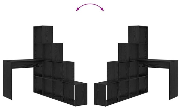 Sarokíróasztal Musta tammi 101,5 x 149,5 x 149,5 cm Faanyag