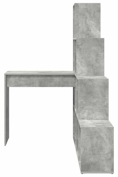 Sarokíróasztal Beton szürke 101,5 x 149,5 x 149,5 cm Faanyag