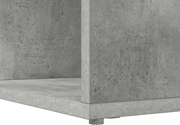 Sarokíróasztal Beton szürke 101,5 x 149,5 x 149,5 cm Faanyag