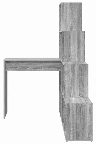 Sarokíróasztal Szürke sonoma 101,5 x 149,5 x 149,5 cm Faanyag