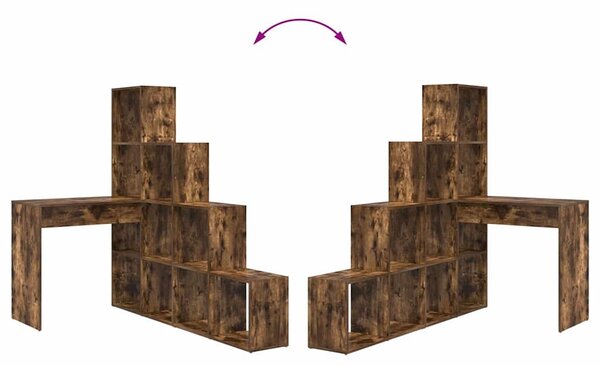 Sarokíróasztal Füstölt tölgy 101,5 x 149,5 x 149,5 cm Faanyag