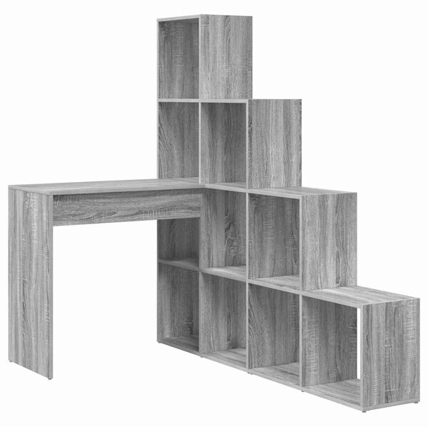Sarokíróasztal Szürke sonoma 101,5 x 149,5 x 149,5 cm Faanyag