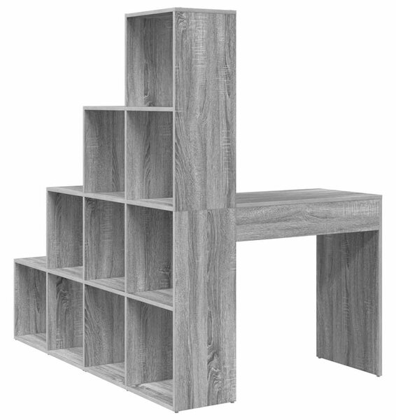 Sarokíróasztal Szürke sonoma 101,5 x 149,5 x 149,5 cm Faanyag